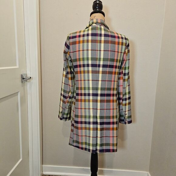 AFRM Women's Multi-Color Plaid Coat Size XS - Picture 6 of 8